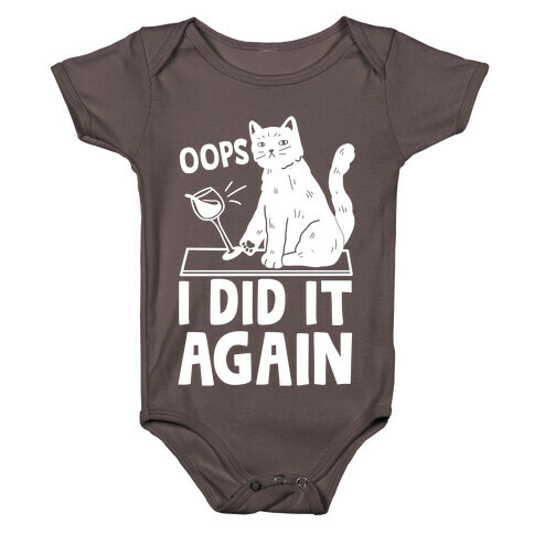 Oops I Did It Again Cat Baby One-Piece