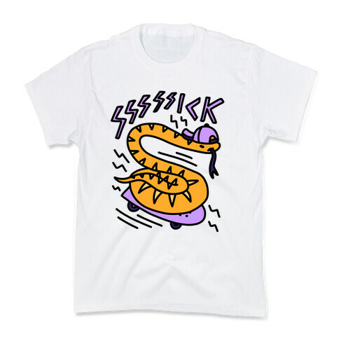 Sssssick Skating Snake Kids T-Shirt