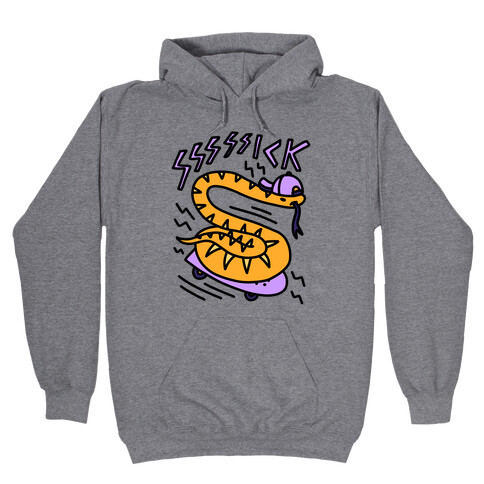 Sssssick Skating Snake Hooded Sweatshirt