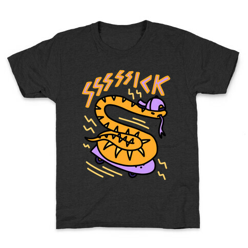 Sssssick Skating Snake Kids T-Shirt