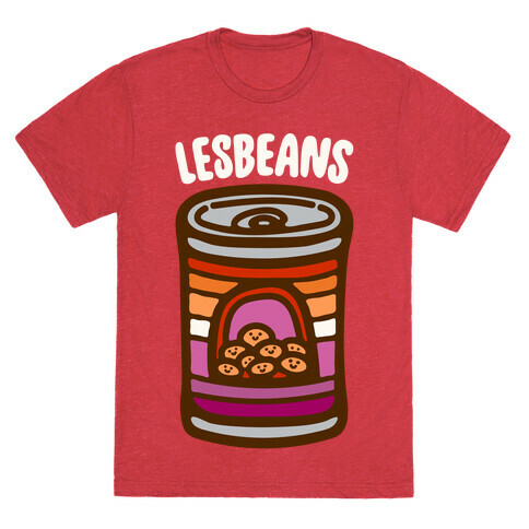 Lesbeans White Print T-Shirt