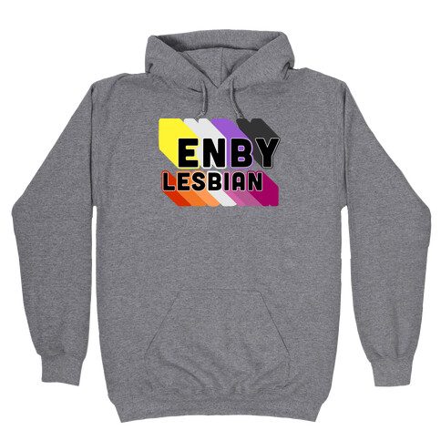 Enby Lesbian Hooded Sweatshirt