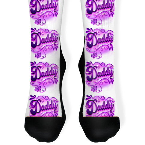 Daddy Airbrush Sock