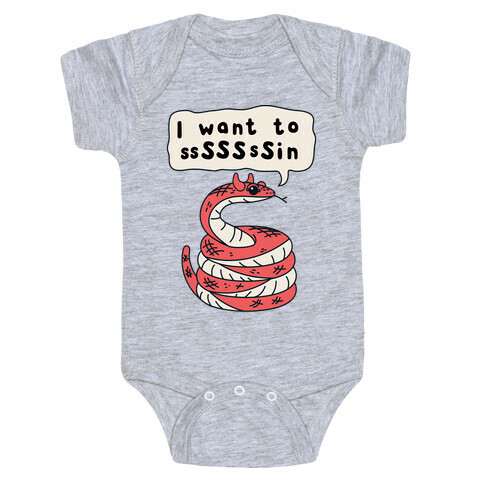 I Want To Sin Devil Snake Baby One-Piece