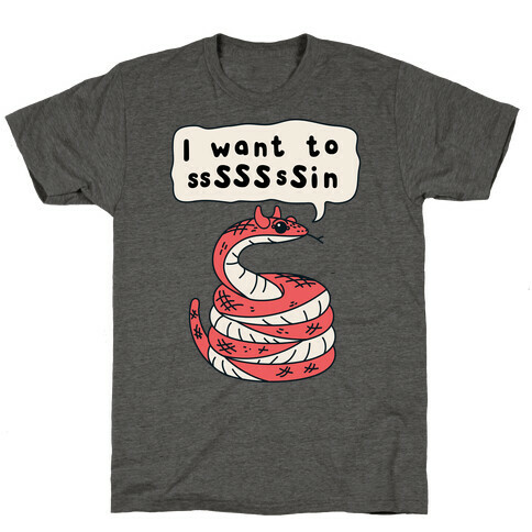 I Want To Sin Devil Snake T-Shirt