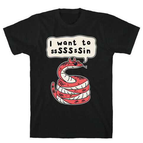 I Want To Sin Devil Snake T-Shirt