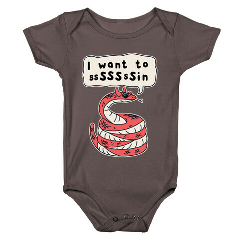 I Want To Sin Devil Snake Baby One-Piece