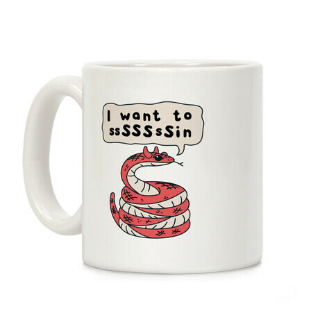 I Want To Sin Devil Snake Coffee Mug