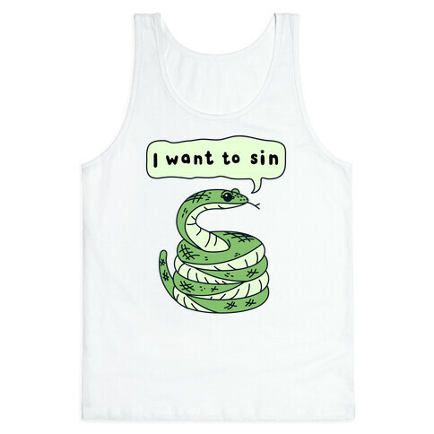 I Want To Sin Ominous Snake Tank Top