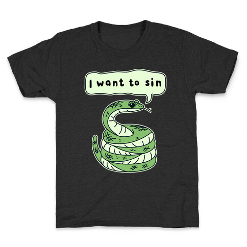 I Want To Sin Ominous Snake Kids T-Shirt