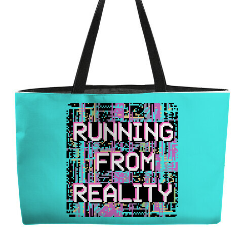 Running From Reality Glitch Weekender Tote