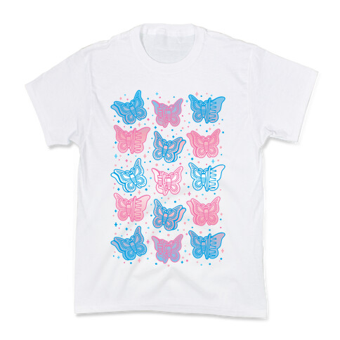 Butterfly Clips Trans Pride  Kids T-Shirt