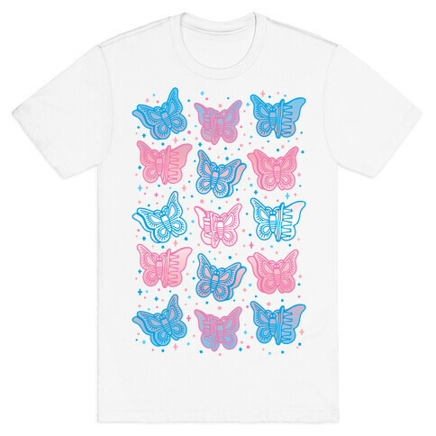 Butterfly Clips Trans Pride  T-Shirt