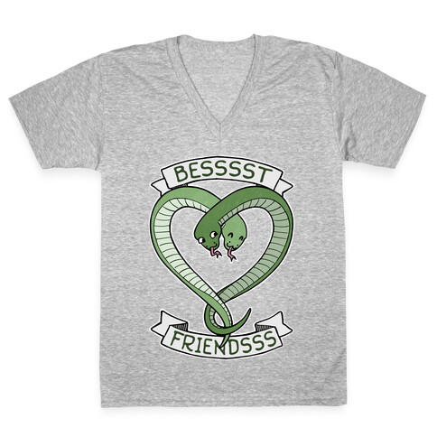 Besssst Friendsss V-Neck Tee Shirt