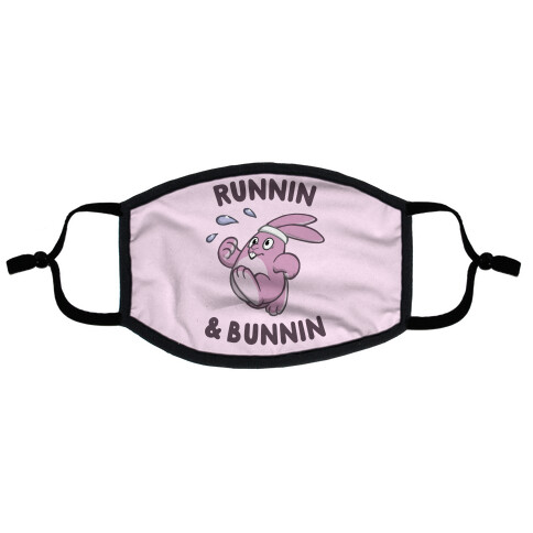 Runnin' And Bunnin' Flat Face Mask