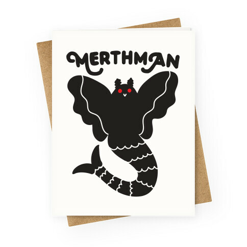 Merthman (Mermaid Mothman) Greeting Card