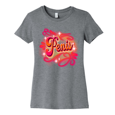 Penis Airbrush Womens T-Shirt