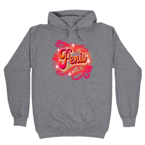 Penis Airbrush Hooded Sweatshirt