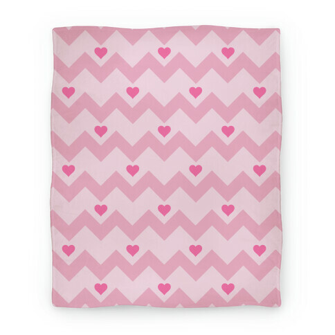 Chevron Heart Blanket Blanket