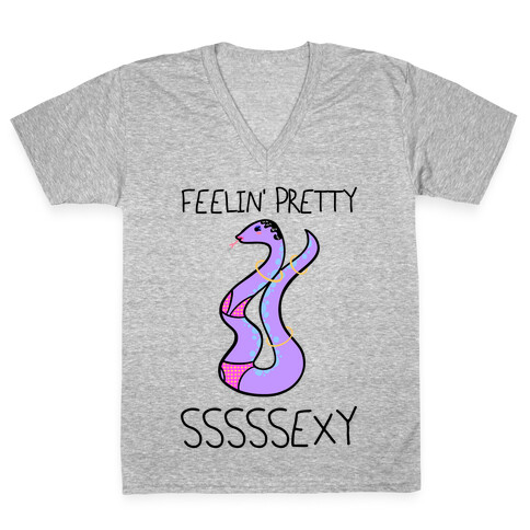 Feelin' Pretty Sssssexy V-Neck Tee Shirt