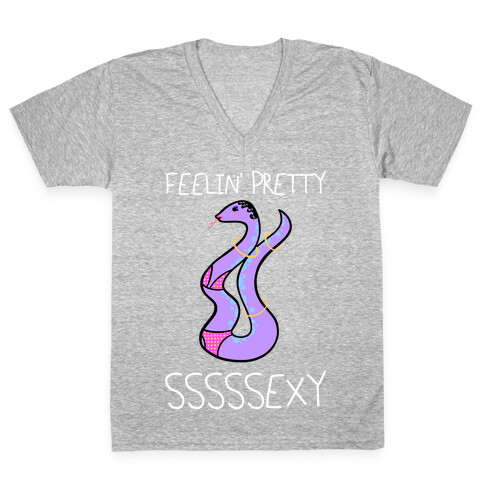 Feelin' Pretty Sssssexy V-Neck Tee Shirt