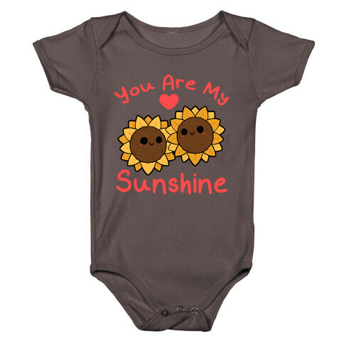 You Are My Sunshine Sunflowers Baby One-Piece