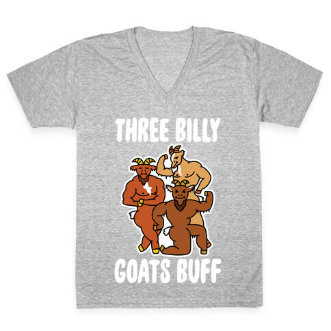 Three Billy Goats Buff V-Neck Tee Shirt