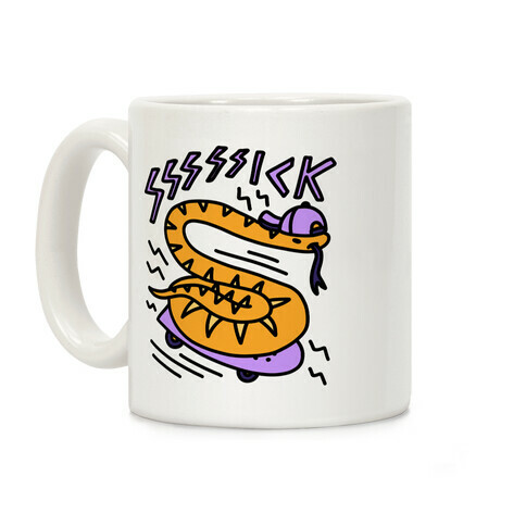 Sssssick Skating Snake Coffee Mug