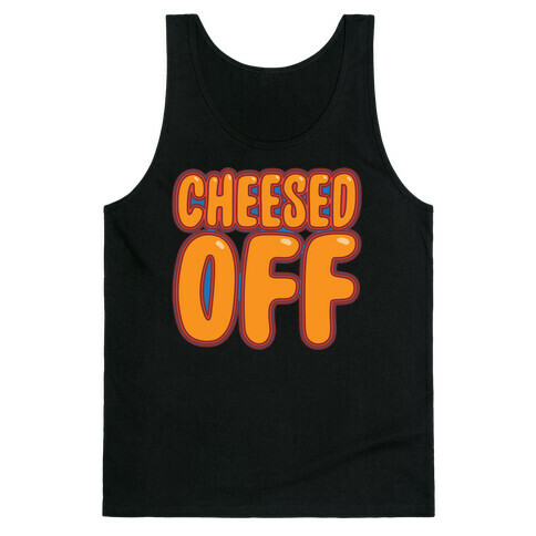 Cheesed Off White Print Tank Top