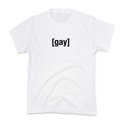 [Gay] Shirt (black) Kids T-Shirt