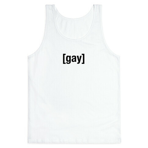 [Gay] Shirt (black) Tank Top