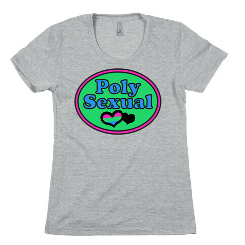 Polysexual Pride Pocket Parody Womens T-Shirt
