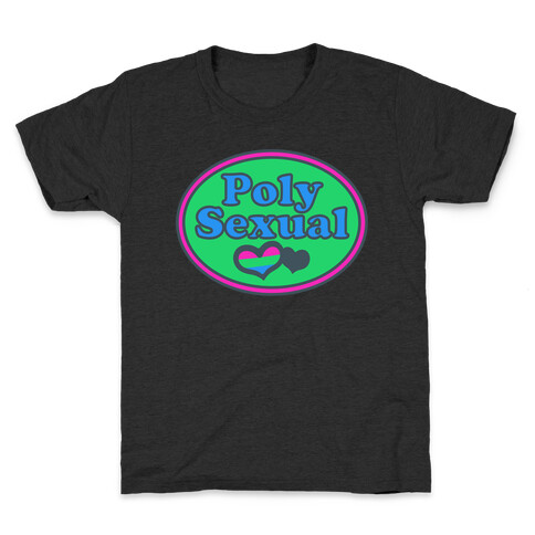 Polysexual Pride Pocket Parody White Print Kids T-Shirt