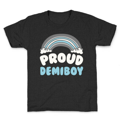 Proud Demiboy White Print Kids T-Shirt