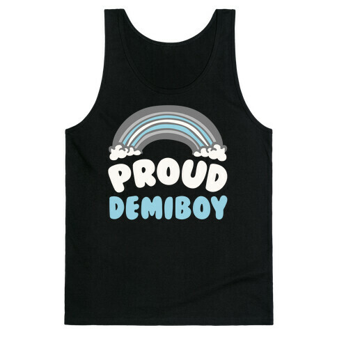 Proud Demiboy White Print Tank Top