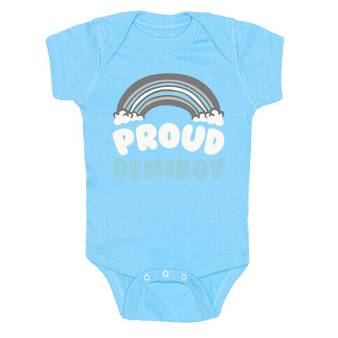 Proud Demiboy White Print Baby One-Piece
