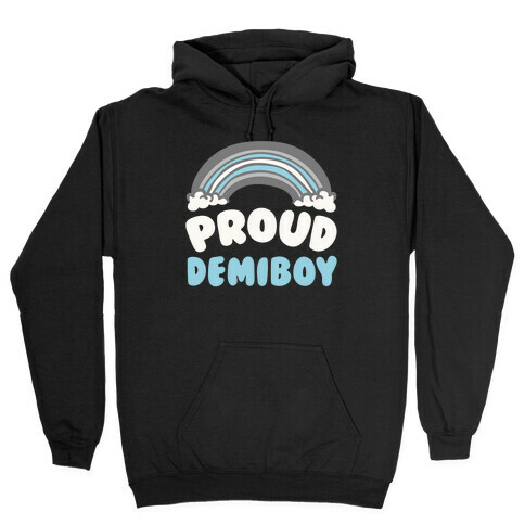 Proud Demiboy White Print Hooded Sweatshirt