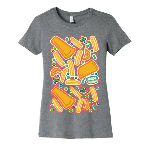 Groovy Fish And Chips  Womens T-Shirt