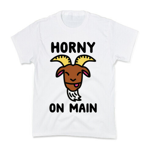 Horny On Main (Goat) Kids T-Shirt