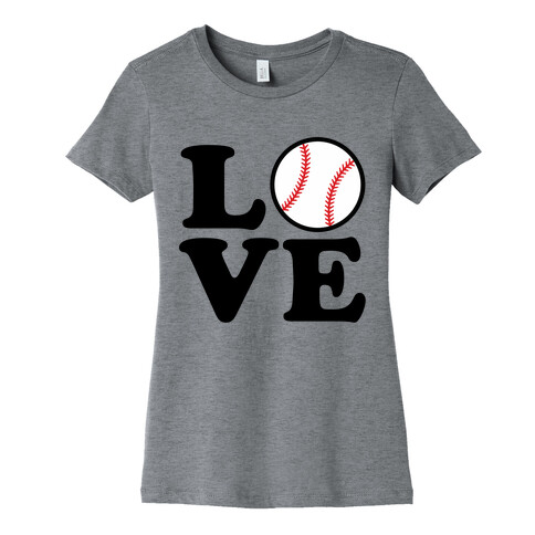 Love Baseball Womens T-Shirt