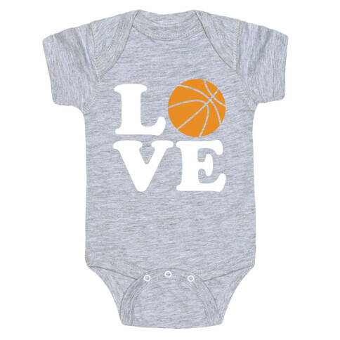 Love Basketball Baby One-Piece