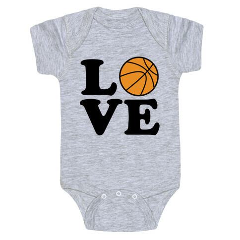 Love Basketball Baby One-Piece