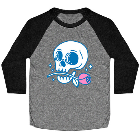 Hopeless Romantic Skull Baseball Tee