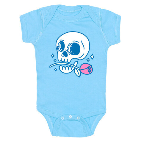 Hopeless Romantic Skull Baby One-Piece