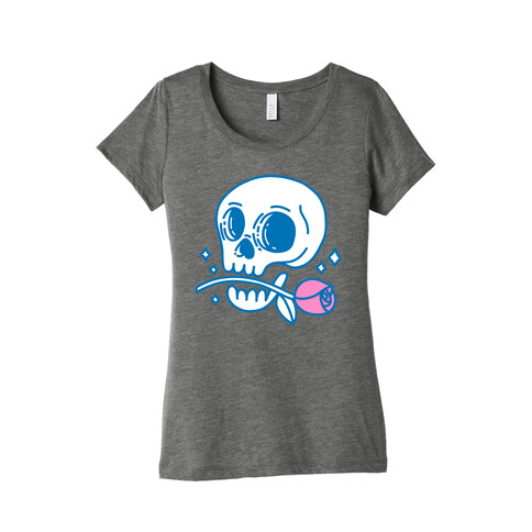 Hopeless Romantic Skull Womens T-Shirt