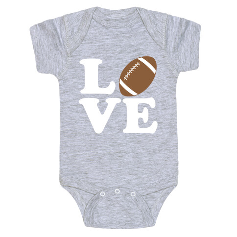 Love Football Baby One-Piece