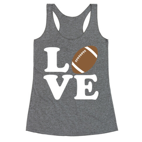 Love Football Racerback Tank Top