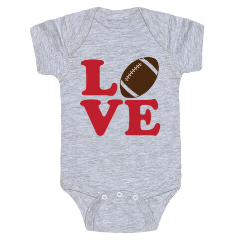 Love Football Baby One-Piece