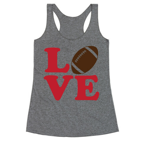 Love Football Racerback Tank Top