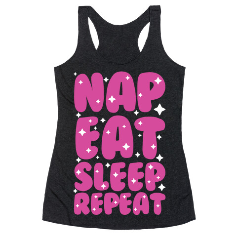 Nap Eat Sleep Repeat Racerback Tank Top